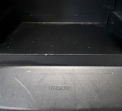 Vintage Laserline 25 VHS Tape Tower Storage Rack Black Plastic