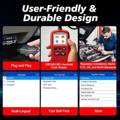 OBD2 Scanner AL329, Upgraded AutoLink AL319, Auto VIN, Check-Engine-Light