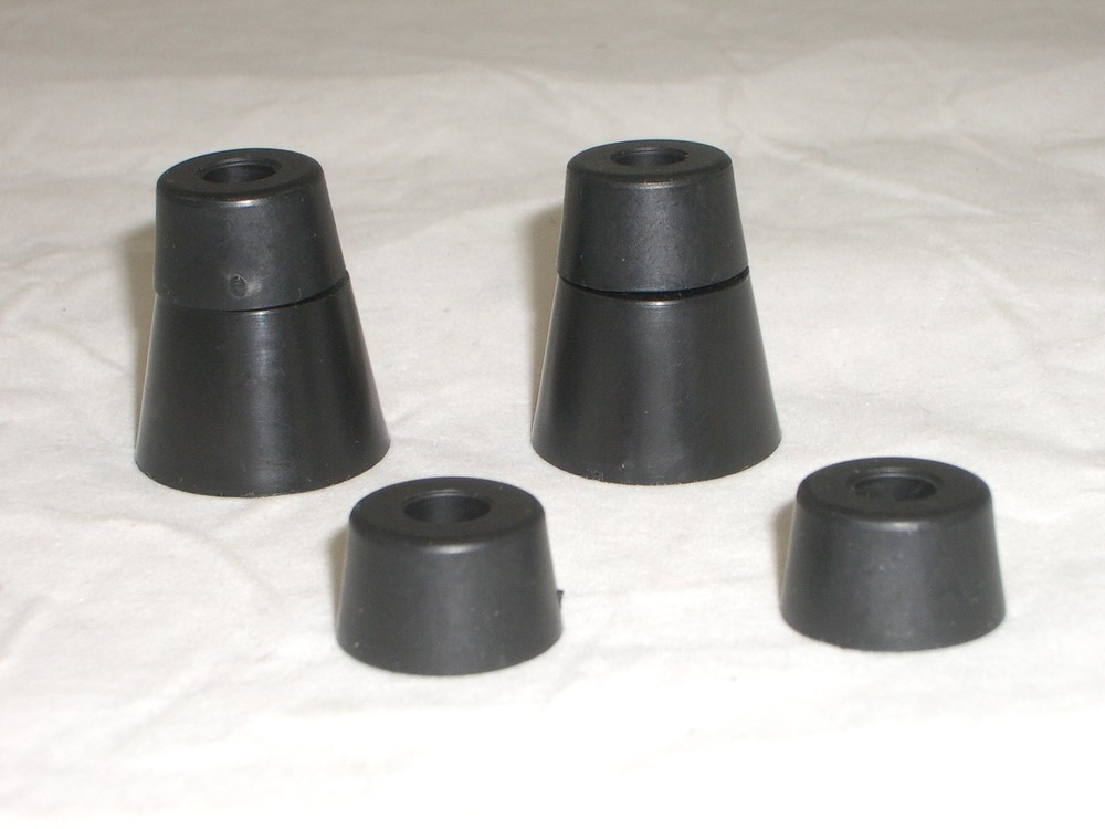 BUDWIG L6B-TF6T RADIO CABINET PLASTIC RISER & BUMPER FEET FOR COLLINS HEATHKIT