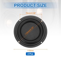 2 Pcs Passive Radiator 4 Inch Round Woofer Vibrating