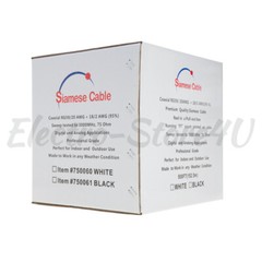 RG59 Siamese Cable 250ft 500ft 1000ft Coaxial 20AWG + 18/2 Security Camera Wire