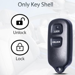 Key Fob Shell Case Replacement Fits for Toyota Tacoma Tundra RAV4 Highlander