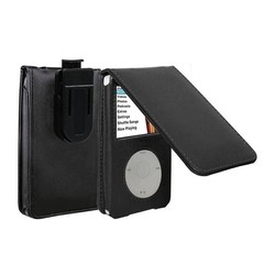 Leather Case for Apple iPod Classic 80GB/120GB/160GB 6th / 7th Gen w/ Belt Clip