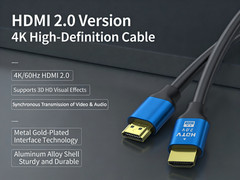 4K HDMI 2.0 Cable 1M/2M Gold-Plated Ultra High Speed HDR 1080P 3D for TV PC PS5