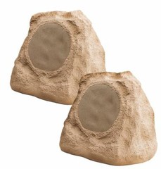 6.5″ Outdoor Rock Speaker Pair 150W Weather Resistant Brown, Grey or Slate RS670