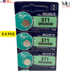 5X SONY 371 SR920SW SW920w 370 Coin Battery US Seller Expire Date 2032 Low Drain