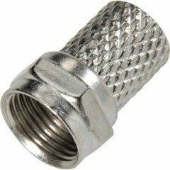 RG6 F-Type Twist On Coax Coaxial Cable Male RF Connector Plug for CCTV TV New