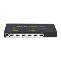 8K HDR HDMI2.1 True Matrix 4×2 4320P@50/60Hz 4K120Hz Audio Extractor MetialHouse