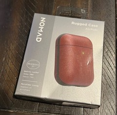 Nomad Rugged Case for Apple Airpods 1 & 2 Gen – Rustic Brown Leather