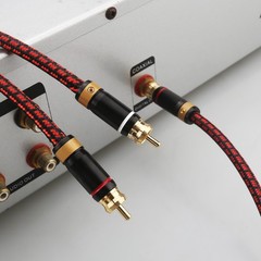 Single RCA Male to 2-RCA Male Gold-Plated Splitter Cable