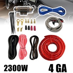 2300W Power 4Ga Car Audio Cable Kit Amplifier Install Amp Subwoofer Sub Wiring