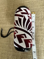 Custom Bluetooth Speaker Tribal Red White Black Polynesian Design W/Hand Strap