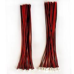 for 20 Sets JST PH 2.0mm 2 Pin 26AWG Male + Female Connector Plug with Wire C