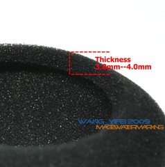 10 pcs 40mm foam pads ear pad sponge earpads headphone cover for headset 1.6″