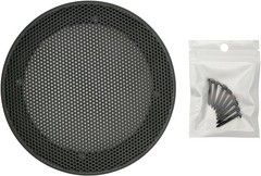 2-Pc 3-Inch Speaker Grill Covers – Durable ABS Subwoofer Protectors in Black