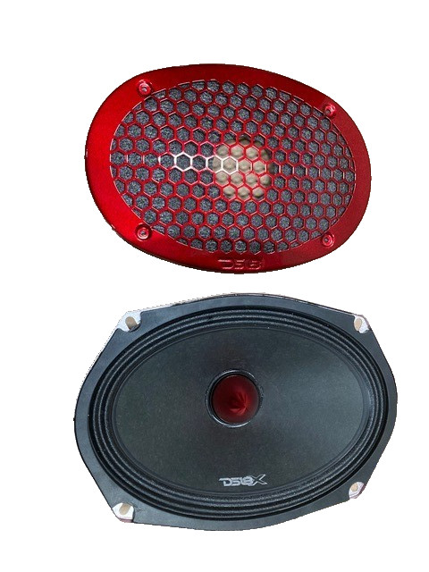DS18 Midrange Loud Speaker with Bullet, 6×9 in Car Audio Speaker 400W PRO-X698BM