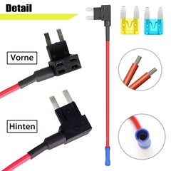6x A Circuit Fuse Add Blade Tap Mini 15Amp 20Amp Zinc Alloy For Car Boat Truck