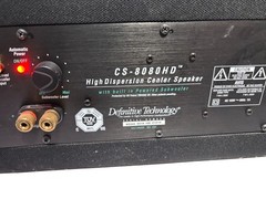 Definitive Technology CS-8080HD Powered Center Channel Speaker – Tested & Workin
