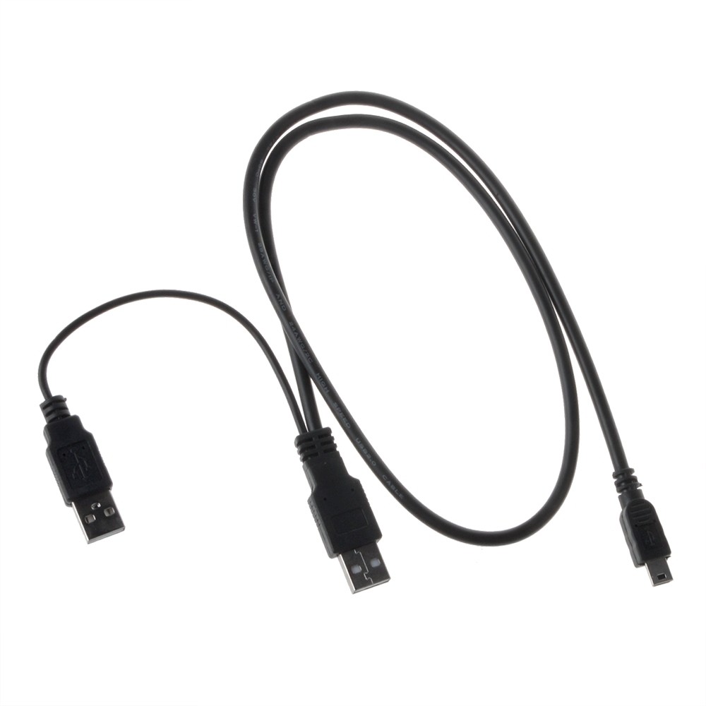 Mini USB DC/PC Charger Data SYNC Y Cable Cord For Aiptek Camcorder Video Camera