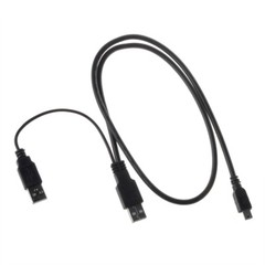 Mini USB DC/PC Charger Data SYNC Y Cable Cord For Aiptek Camcorder Video Camera