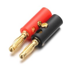40PCS 4mm Gold Plated Banana Plugs Audio Jack Speaker Wire Cable Screw Connector