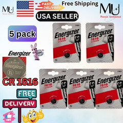 5X Pack Energizer CR 1616 ECR1616 Fresh Stock Lithium 3V Battery Exp Date 2033+