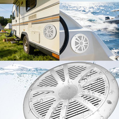 800W 6.5 Inch Marine Speakers – 2 Way Waterproof UV Weather Resistant Outdoor St