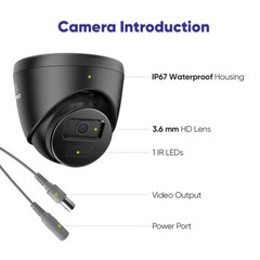 SANNCE 16CH 1080P HDMI 5IN1 DVR Security Camera System Outdoor EXIR Night Vision