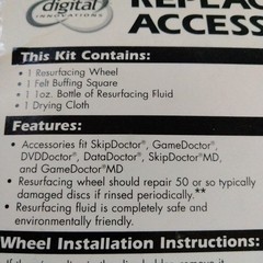 Digital Innovations model 10511 SkipDr Disc Repair Replacement Accessory Kit New