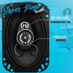 Pyle Universal Car Stereo Speaker – 300W 5x7in Triaxial