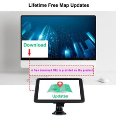 GPS Navigation For Car/Truck Touch Screen Maps w/ Spoken Direction 7″ 8G+256M US