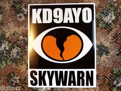 Large SKYWARN Magnetic Custom Callsign NWS Storm Spotter Sign ARES RACES ecom