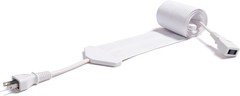 Thinnest 0.9mm power flat cord in the world 50cm white from JAPAN [go4]