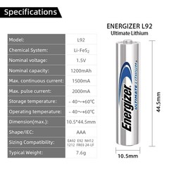 Energizer Ultimate Lithium AAA Batteries 24 Pack – Expire 2050 – NEW Bulk OEM