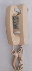 Western Electric Beige 2554 touch tone wall phone works