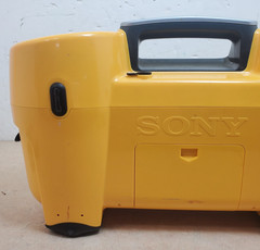 Sony ESP Sports Water Resistant CD Radio Cassette-Corder CFD-980 Yellow Boombox