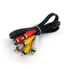 3 RCA to 3 RCA Male to Male Composite AV Cable for TV DVD Home Theater- 1m