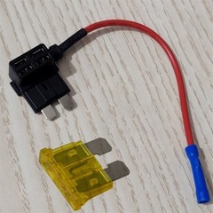 4 Sets Add-A-Circuit Fuse Holder Tap Adapter & 20A Standard ATO ATC Blade Fuses