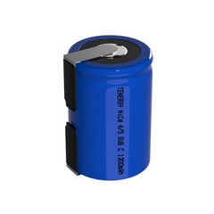 Tenergy Sub C 2200mAh and 4/5 Sub C 1300mAh 1.2V NiCD No Tabs or With Tabs Lot