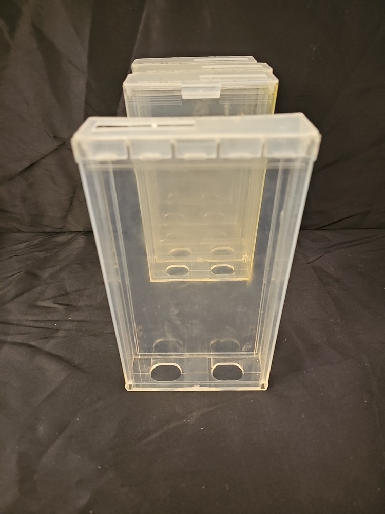 VHS Clear Plastic Cases Bottom Loader Sleeve Protective Case (Movie Not Included