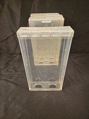 VHS Clear Plastic Cases Bottom Loader Sleeve Protective Case (Movie Not Included
