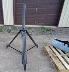 USED MILITARY CARBON FIBER ANTENNA MAST TRIPOD WITH USED CARRY BAG