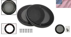 Durable Metal Mesh and ABS Plastic Speaker Covers – 4-Inch Design, 2Pcs