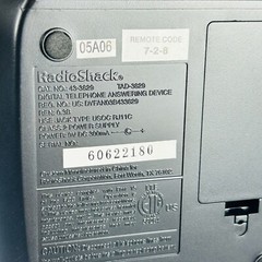Radio Shack Extended Capacity Digital Answering System 60 Mins Answering Machine