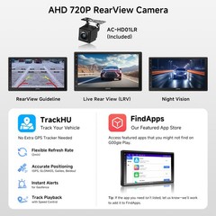 ATOTO 7″ Double Din Android Car Stereo Bluetooth Wireless CarPlay w/ Dual Camera