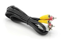 2 Way Switch Composite Video Switcher -Black- with RCA AV Cable
