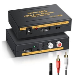 Professional 4K Audio Extractor HDMI Converter: Optical & RCA Connection Options
