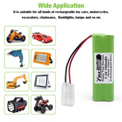 Ni-Cd Ni-MH 7.2V Battery 0.5-0.7Ah for Accu Alarm Control Panel GETRONIC GT2200