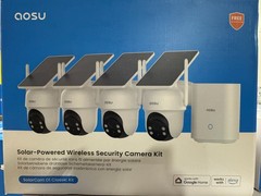 aosu Security Cameras Outdoor Wireless, 4 Cam-Kit, No Subscription Required,