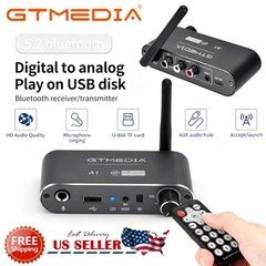 Bluetooth 5.0 Audio Receiver DAC Converter 3.5mm AUX Adapter for TV Car Stereo
